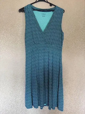 L.L.Bean 슬리브리스 V넥 원피스 XL