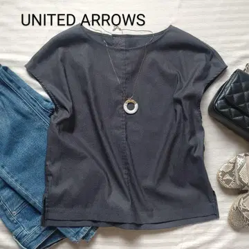 UNITED ARROWS 상의/티셔츠/여름/가을 상품/다크 그레이/오피스