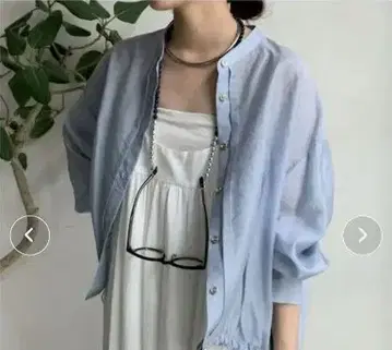 새상품 doudou 시어 스핀들 블라우스