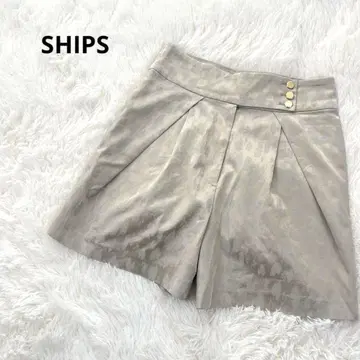 SHIPS 쉽스 숏 팬츠 올 패턴 일본제 턱이 있는 고급스러운 골드 버튼