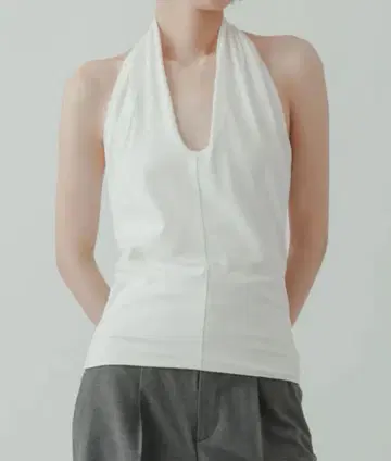 [ yo BIOTOP ] rayon bare halter neck