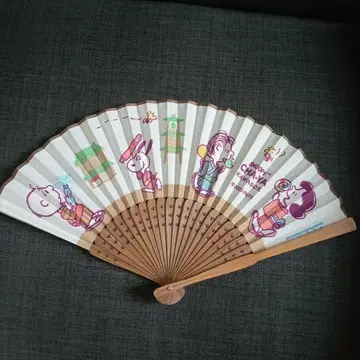 스누피 찻집 가와고에 한정 부채 (케이스 포함)