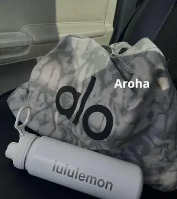 alo yoga 애로우 토트백 에코백 그레이 타이다이