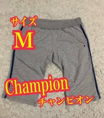 Champion 챔피온 하프 팬츠 맨투맨 얇은 소재 자수 로고 M