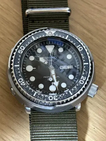 SEIKO 초대 참치캔 300m 방수 7549-7010 작동품