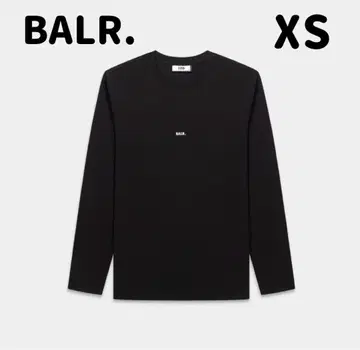 새상품 정품 BALR. 일본 한정판 긴팔 티셔츠 블랙 XS BALR.