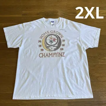 00년대 GOMEGROWN 티셔츠 2XL 화이트 마리화나 멕시칸 스컬
