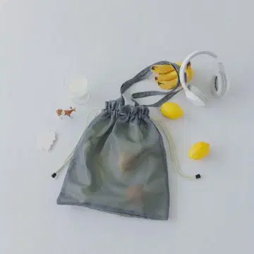 북유럽 생활 도구점 메쉬 복조리 토트 그레이