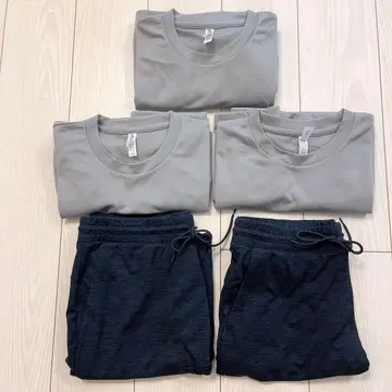 유니클로 UNIQLO 티셔츠 팬츠 스포츠 웨어 홈웨어 묶음 판매