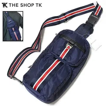 새상품 다케오 키쿠치 THE SHOP TK 바디 백 원숄더백 네이비