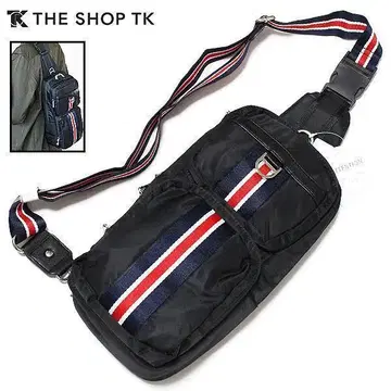 새상품 다케오 키쿠치 THE SHOP TK 바디백 원 숄더백 블랙