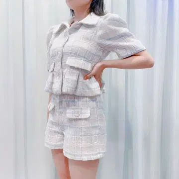 릴릴리 팬시 트위드 팬츠