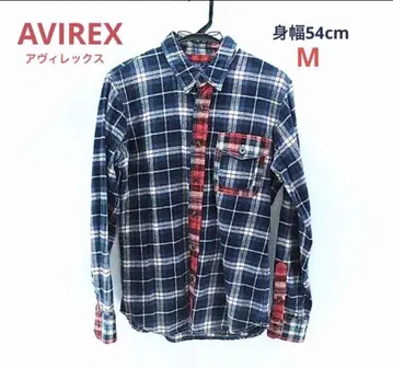 AVIREX 아비렉스 긴팔 체크 셔츠