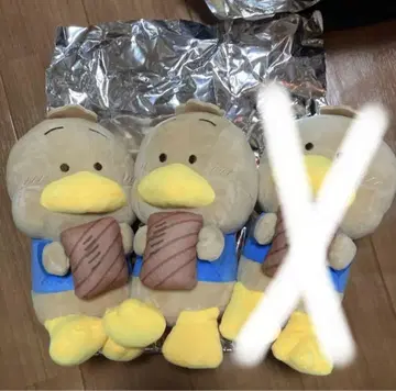 해피단브이 스시로 콜라보 봉제 인형 아히루노 펙클 3개
