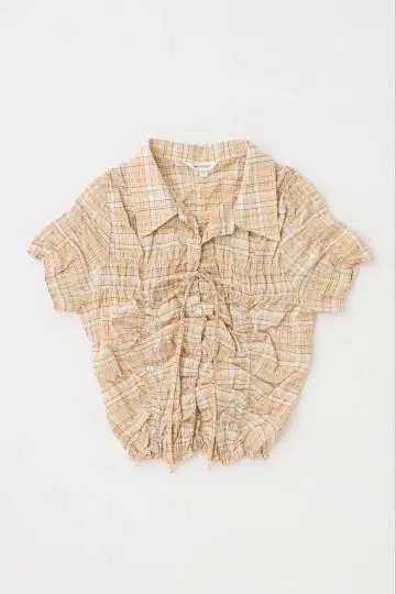 SHIRRING RIBBON 셔츠, 택 포함