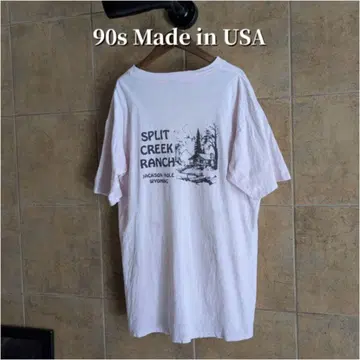 90년대 USA 제작 SPLIT CREEK RANCH 티셔츠 싱글 스티치