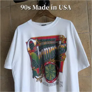 90년대 USA 제작 네잎 클로버 차리티 티셔츠 XL