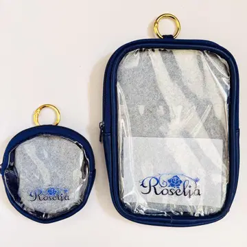 다이소 뱅드림 Roselia 백 참 파우치 스퀘어 원형