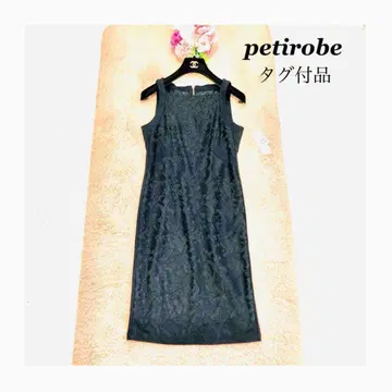 petirobe 쁘띠로브 원피스 꽃무늬 자수 블랙 레이스 정가 1.9만