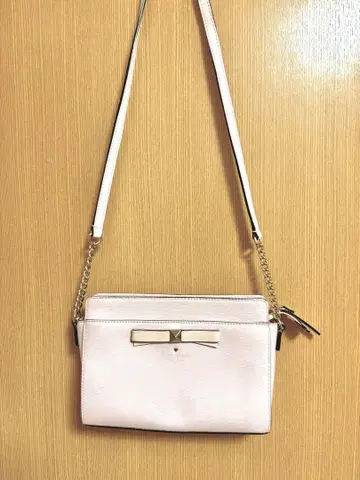 에나멜 kate spade 핑크 숄더백