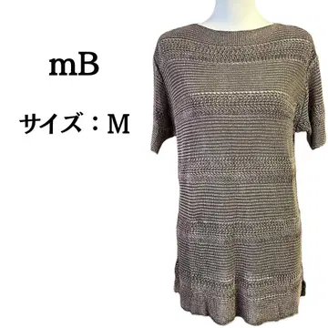 mB 스트라이프 니트 스웨터 M