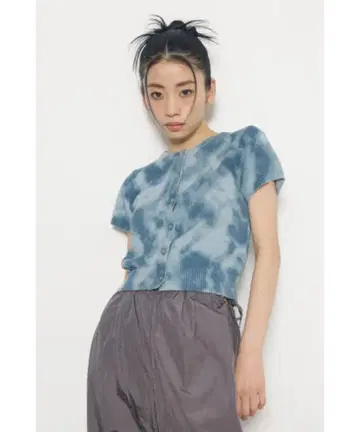 LAGUA GEM TIE DYE LIKE 크롭 니트