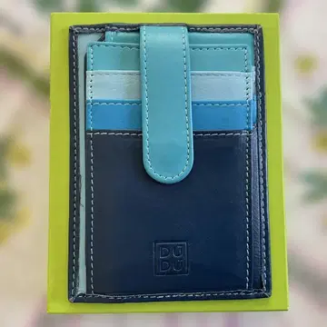 DU DU 가죽 카드 케이스 블루 계열