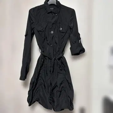 미사용 MISCH MASCH 블랙 트렌치코트 38