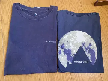mont-bell 티셔츠 M 네이비 달 디자인