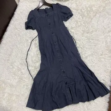 SNIDEL 프론트 버튼 머메이드 원피스 데님 원피스