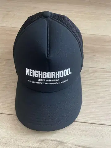 네이버후드 블랙 메쉬 캡