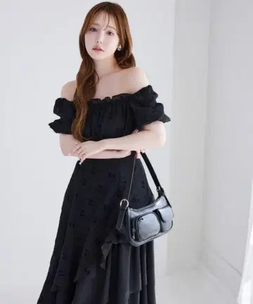 NICE CLAP 이레헴 티어드 롱 원피스