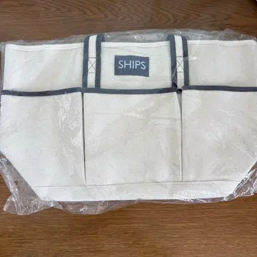 SHIPS YANASE 토트백 베이지