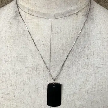 SILVER925 PLATE TOP NECKLACE / 실버 / 목걸이