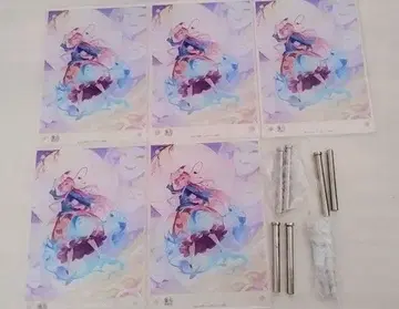 하타노 코코로 아크릴 보드 5세트 나사 1개, 마루 1개 토대 x