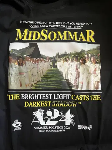 미드소마 Midsommar 영화 티셔츠 아리 아스터 호러 레어