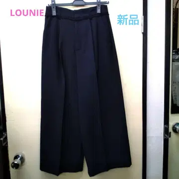 LOUNIE 새상품 네이비 컬러 와이드 팬츠