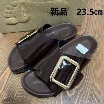 37 새상품 플락톤 버클 샌들 브라운