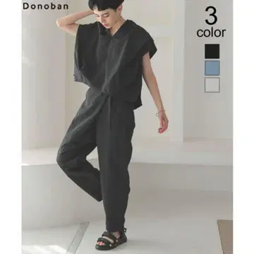 Donoban 팬츠 셋업 블랙