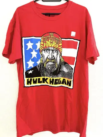 HULK HOGAN 프린트 T셔츠 레드