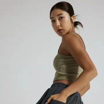 VERSION OF YOU NEW 탱크 브라 탑 S 피스타치오