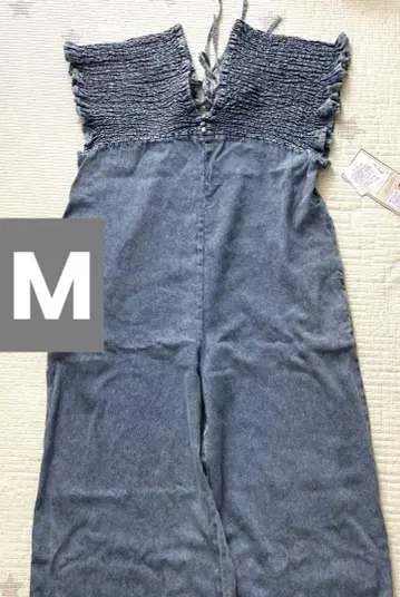 새상품 시마무라 데님 셔링 살로펫 M