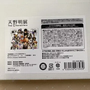 가정교사 히트맨 리본 아마노 아키라 전시회 아크릴 아트 박자 포함