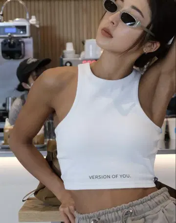 VERSION OF YOU NEW Tank Bra Top S / 화이트