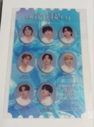 FANTASTICS 클리어 티켓
