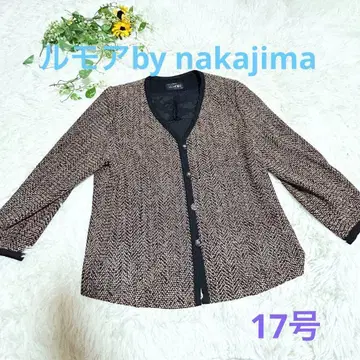 a675 루모아 17호 자켓 레트로 어깨 패드 4L 아우터 빅 사이즈