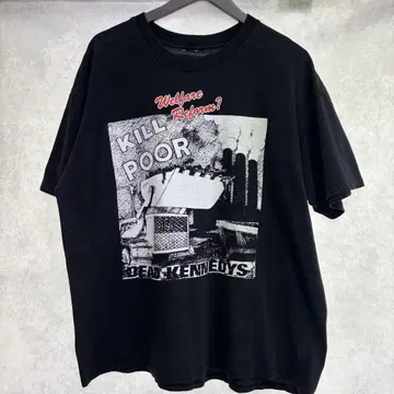 90s Dead Kennedys Kill the POOR 티셔츠