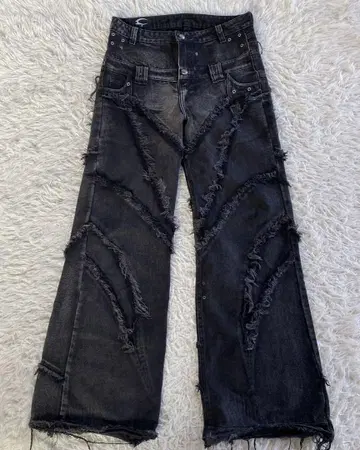 cozyworldwide BAGGY FLARE JEANS opium S