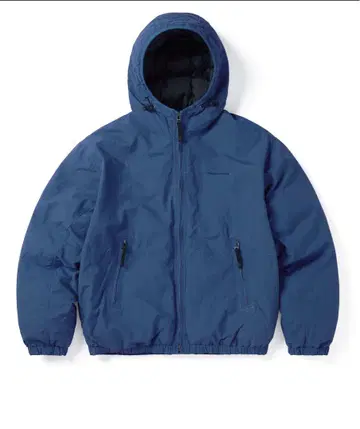 Washed Down Puffer Jacket 블루