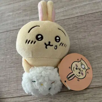 치이카와 데스크탑에서 지켜보는 걸이형 봉제 인형 오니기리 토끼 하자품